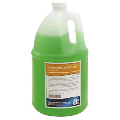 American Dental Supply Sanitizing Hand Gel, Green Apple Scent, 1 Gallon (128 oz) Refill Bottle thumbnail 3