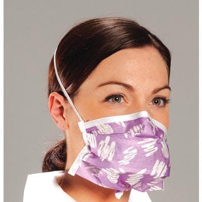 Alpha Protech PFL Magic Arch Headband Face Mask, ASTM Level 3, Purple Designer, 50/Box, 608PD thumbnail 5