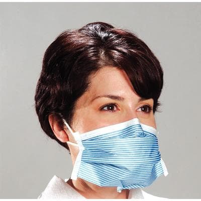 Alpha ProTech Critical Cover PFL Earloop Face Mask, ASTM Level 3, Blue Stripe, 50/Box, 6 Boxes/Case thumbnail 5