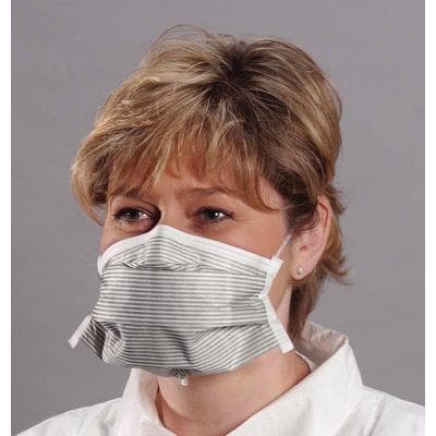 Critical Cover PFL Laser Surgery Headband Face Mask, Level 3, Gray Stripe, 35/Box, PFL 638 thumbnail 3