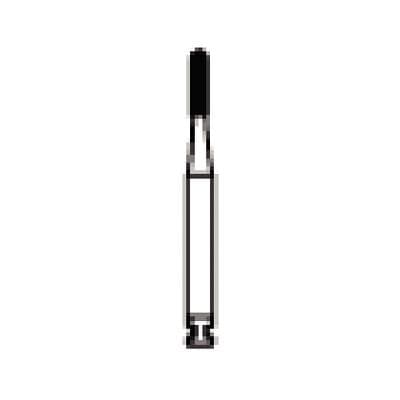 NTI® Surgical Carbide Bur #1557, Round End Cylinder, 1.0 mm Diameter, 4.2 mm Length, Right-Angle Latch Surgical Length, 5/Pkg, H1557-RASG thumbnail 5