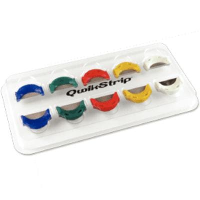 QwikStrip Single-Sided Abrasive and Serrated Finishing Strips, Assorted (2 each of 5 grits), 10/Pack, QS-ASST thumbnail 15