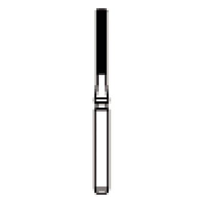 NTI® Trimming & Finishing Carbide Bur, FG, Modified Flat End Cylinder, 12 Fluted, 1.2 mm Diameter, 5/Pkg, #H158-012 thumbnail 8