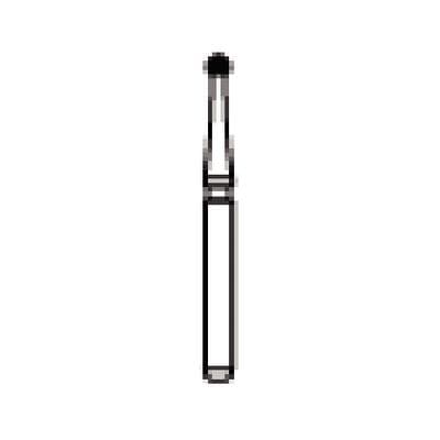 NTI® Trimming & Finishing Carbide Bur, #7004, Round, 12-Fluted, Friction Grip, Red Ring, 1.4 mm Head Diameter, 5/Pkg, H41-014 thumbnail 8
