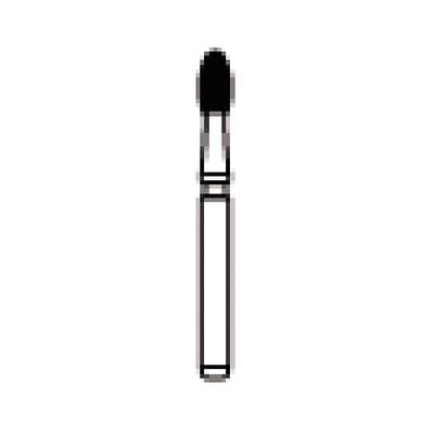 NTI® Trimming & Finishing Carbide Bur, Football Shape, #7406-UF, 30 Fluted, Friction Grip, White Ring, 1.8 mm Diameter, 5/Pkg, H379-018UF thumbnail 12