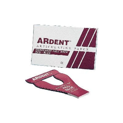 Ardent Horseshoe Style Full Arch Articulating Paper, Red/Blue, 63 Microns (0.0025"), 72 Sheets/Box, 60100 thumbnail 10
