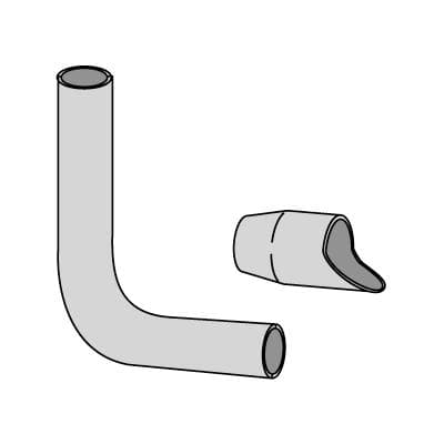 Adec Autoclavable 90° HVE Aspirator Tip, Standard, 7/16" Diameter, 1/Pkg - Autoclavable 90° HVE Aspirator Tip - Autoclavable 90° HVE Aspirator Tip - Image 1
