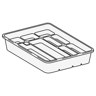 A-dec Tub Assembly with Divider, White, 1/Pkg thumbnail 2
