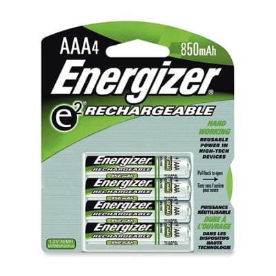 Energizer NiMH Rechargeable AAA Batteries, 4-Pack (EVE NH12BP-4) thumbnail 2