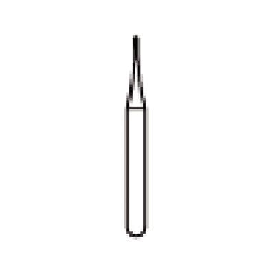 NTI 2-Piece Operative Carbide Bur, FGSS - Long Pear, #245, 0.8 mm Diameter, 2.0 mm Length, 100/Pkg, H245-FGSS100 thumbnail 6
