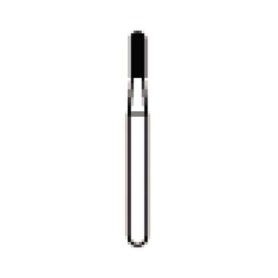NTI Diamond Bur FG Coarse Round End Cylinder #C838-012, 1.2 mm Diameter x 4.0 mm Length, 5/Pkg thumbnail 7