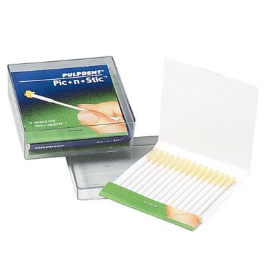 Pic-n-Stic Plastic Applicators, 2-1/2" Long, 2 mm Diameter, Adhesive Tip, White, 60/Box, PIC thumbnail 25