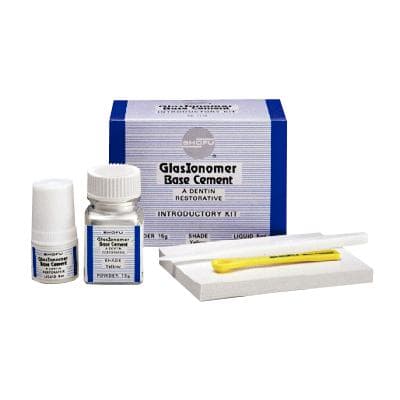 Shofu GlasIonomer Base Cement Introductory Kit, Yellow, 15 g Powder / 5 mL Liquid, 1 Kit, #1110 thumbnail 26