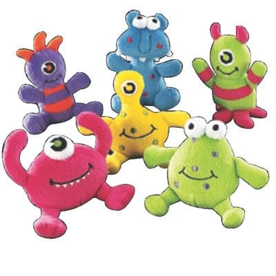 Plush Monsters, Assorted, 4-inch, 12/Pkg - Plush Monsters, Assorted, 4, 12/Pkg - Monsters - Image 1