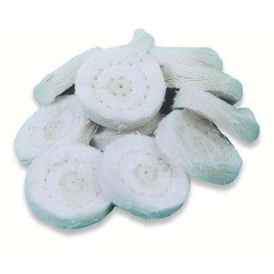 Buffalo Dental Miniature Muslin Buffs, 7/8" Diameter, 16 Ply, Center Hole for HP Mandrel, 12/Pkg thumbnail 5