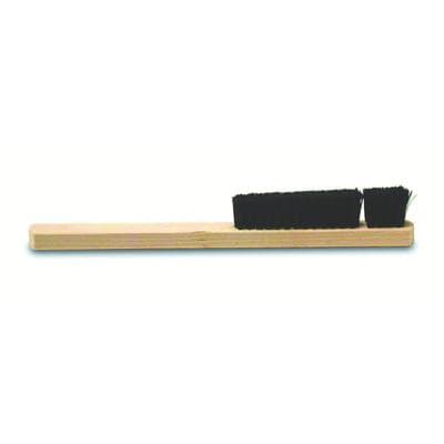 Buffalo Dental Scouring Brush, No. 3P, Four Rows of Stiff Black Bristles, Wooden Handle, 8" Length, Single Brush thumbnail 2