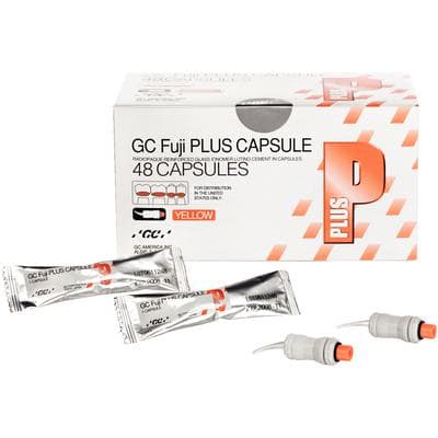 GC Fuji PLUS Resin-Reinforced Glass Ionomer Luting Cement Capsules, Yellow, 48/Box, 425030 thumbnail 17