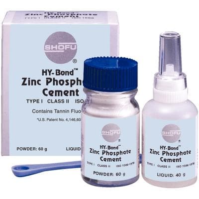 Shofu HY-Bond Zinc Phosphate Cement Kit, 60 g Powder & 25 mL Liquid, #1170 thumbnail 27
