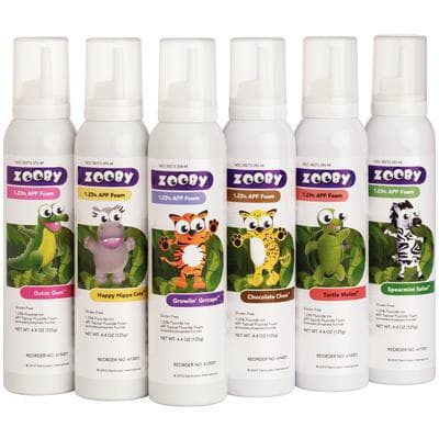Zooby 1.23% APF Fluoride Foam, Gator Gum Flavor, 4.4 oz Can, 1/Pk, 615001 thumbnail 16