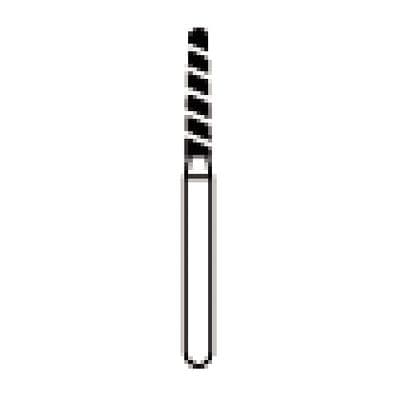 NTI Turbo Diamond Bur, Super Coarse, Round End Taper, Friction Grip Short Shank, 1.4 mm Diameter, 8.0 mm Head Length, 5/Pkg, SC856-T-014M thumbnail 6
