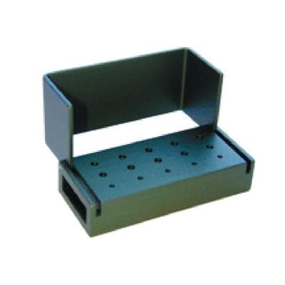 Kerr AXIS Bur Block, 15 Holes, 5 FG/10 RA, Green Anodized Aluminum, Autoclavable, AB330-1T thumbnail 5