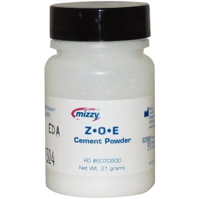 Keystone Mizzy ZOE Cement Kit #4, Powder & Liquid, 21g Powder / 7.5mL Liquid, 1/Pkg, 6070520 thumbnail 19