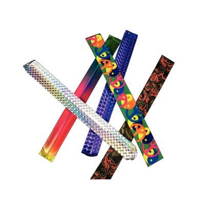 Slap Bracelet Assortment, 9 inch, Assorted Colors, 50/Pkg - Slap Bracelet Assortment, 9, 50/Pkg - Bracelets - Image 1
