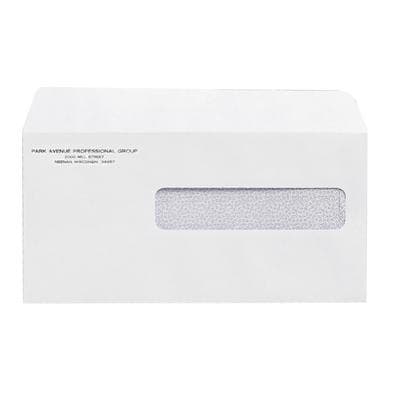 CMS Insurance Form Envelopes, 9" W x 4-1/2" H, Security-Lined, Self-Seal, Single Window, White, 500/Pkg thumbnail 2
