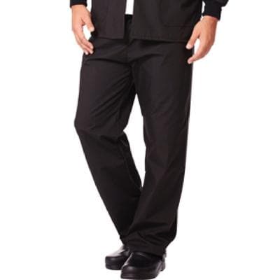 Fashion Seal Healthcare® Unisex Fashion Scrub Pants, 65/35 Fashion Poplin®, Black, Medium, Drawstring Waist - Fashion Seal Healthcare® Unisex Fashion Scrub Pants – 65/35 Fashion Poplin®, Black - Medium - Image 1
