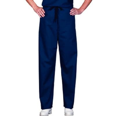 Fashion Seal Healthcare® Unisex Fashion Scrub Pants, 65/35 Fashion Poplin®, Navy, Extra Small, Drawstring, 1/Pkg, 78844 thumbnail 2