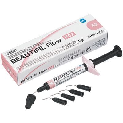 Beautifil Flow F02 Low Flow Flowable Composite, Shade A3, 2g Syringe with 5 Needle Tips, Refill, #1433 thumbnail 18