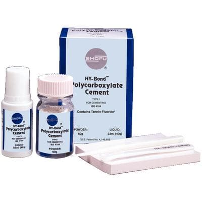 Shofu HY-Bond Polycarboxylate Cement Standard Kit, 60g Powder & 33mL Liquid, #1160 thumbnail 23