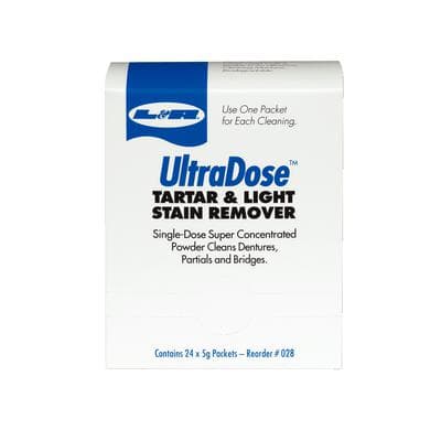 Ultradose Tartar and Light Stain Remover Powder, 1 oz Packets, 24/Pkg, L&R Manufacturing thumbnail 3