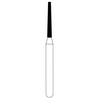 NTI Diamond Bur FG Medium Flat End Taper #847-010 (M847-010), 1.0 mm Diameter, 8.0 mm Length, 5/Pack thumbnail 8
