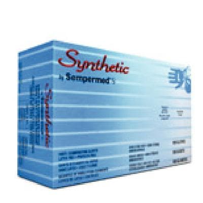 Sempermed SemperCare Synthetic Vinyl Exam Gloves, Powder Free, Latex Free, Extra Small, White, 100/Box thumbnail 3
