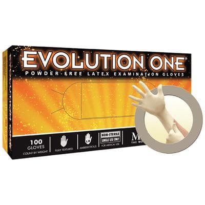 Evolution One® Latex Exam Gloves, Powder Free, Non-Sterile, Textured, Extra Large, Natural, 100/Box, EV-2050-XL thumbnail 13