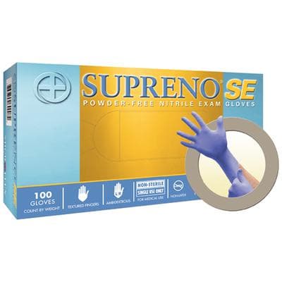 Microflex Supreno SE PF Nitrile Exam Gloves, Powder-Free, Non-Sterile, X-Small, Blue, 100/Box, SU-690-XS thumbnail 10