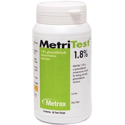 MetriTest 1.8% Glutaraldehyde Test Strips, 60 Strips/Bottle, 2 Bottles/Package, 01KZ65A78DV6DSNQFT2J9YCCB7 thumbnail 2