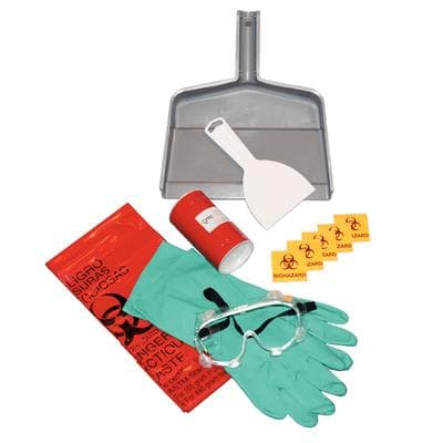 Biological Spill Kit, BioSponge Powder, 6 oz, Complete Kit with Gloves, Goggles, Masks, Scooper, Disposal Bags, BISK thumbnail 5