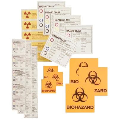 Compliance Training Partners Variety Pack of Hazardous Materials Labels, 85/Pkg (GHS, Biohazard, Radiation) thumbnail 3