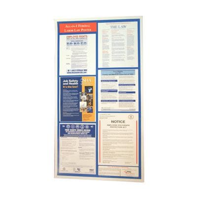 6-in-1 Labor Law Poster, 15" x 31", Laminated, 1/Pack thumbnail 4