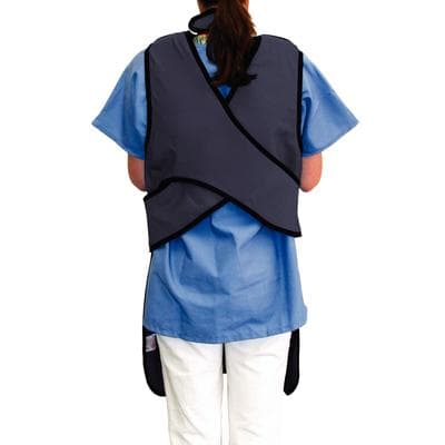 Kerr TotalCare Dux Lead-Free X-Ray Operator Apron with Collar, Charcoal Microfiber, 0.5 mm Lead Equivalency, Adult Universal, 24" x 37", 31392DX thumbnail 4