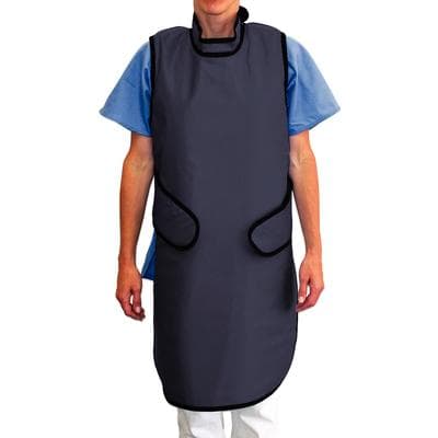 Kerr TotalCare Dux Lead-Free X-Ray Operator Apron with Collar, Charcoal Microfiber, 0.5 mm Lead Equivalency, Adult Universal, 24" x 37", 31392DX thumbnail 5