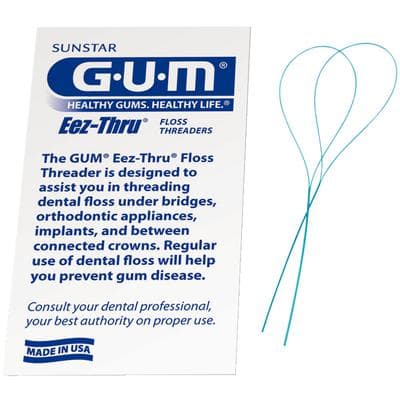 Sunstar GUM Eez-Thru Floss Threaders, 5 per Envelope, 100 Envelopes per Box, 840PQA thumbnail 13