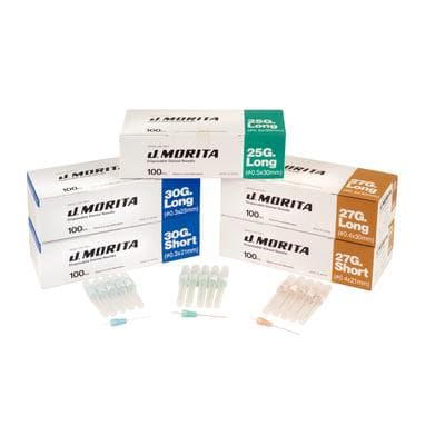 J. Morita Disposable Dental Needle, 27 Gauge Short (21mm), Plastic Hub with Bevel Indicator, Yellow, 100/Box, 20-27GS thumbnail 23