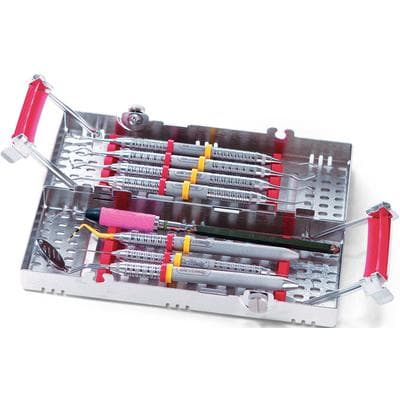 IMS® Signature Series® Double-Decker® Cassettes, 8-Instrument Capacity, 3" x 8" x 1.5", Red, Stainless Steel, IM9080 thumbnail 7