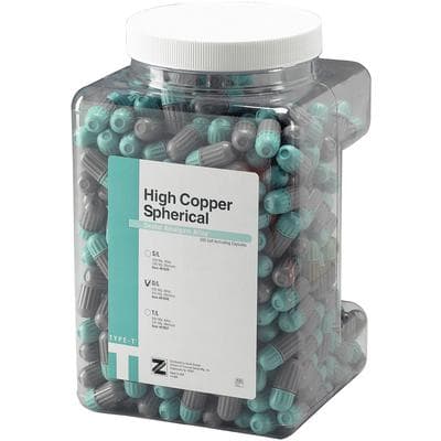 Zenith Type-T Spherical Amalgam Alloy Capsules, Fast Set, Double Spill (600 mg), Aqua/Gray, 500/Jar, #61036 thumbnail 9