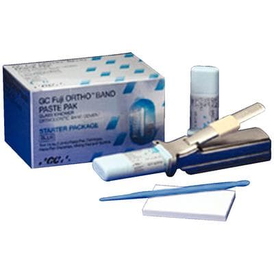 GC Fuji ORTHO BAND Paste Pak Starter Kit, Blue Resin-Modified Glass Ionomer Orthodontic Band Cement, 2 x 13.3 g (7.2 mL) Cartridges, 439460 thumbnail 31