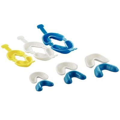 Medicom DentiCare Disposable Fluoride Gel Trays, Hinged Dual Arch, Medium, White, 50/Bag, 10029-MUN thumbnail 5