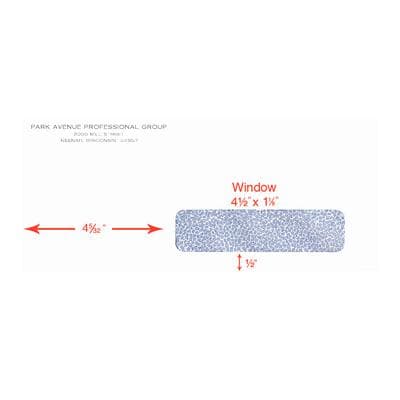 CMS Insurance Form Envelopes, 9-1/2" W x 4-1/8" H, Gummed-Flap, Security-Lined, Single Window, White, 500/Pkg thumbnail 2